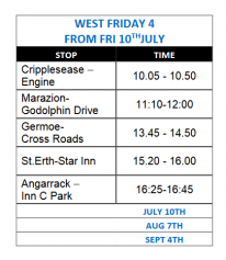 TEMPORARY MOBILE LIBRARY TIMETABLES WEST AREA(2 & 4) FROM 7TH JULY NB subject to change/cancellation in line with government guidance TEMPORARY MOBILE LIBRARY TIMETABLES WEST AREA(2 & 4) FROM 7TH JULY NB subject to change/cancellation in line with government guidance